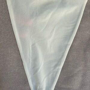 Torn by Ronny Kobo Beige and White Sleeveless Top